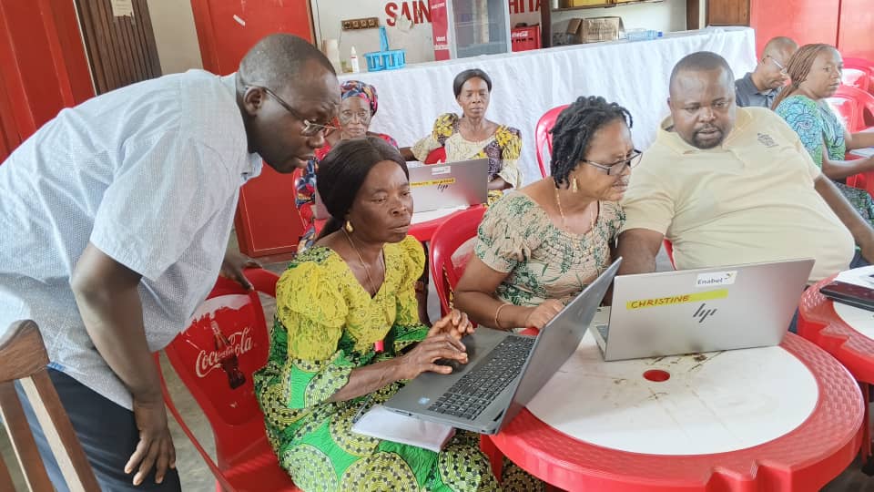 Training staff at Budjala General Referral Hospital